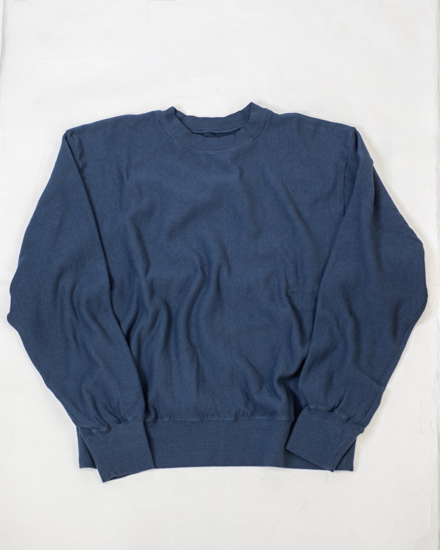 CREW NECK SWEAT SHIRT -LOOPWHEEL FLEECE COTTON RAYON-