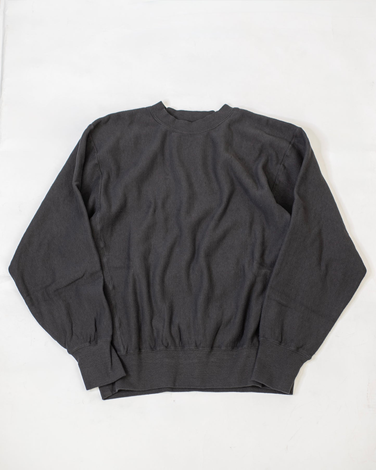 CREW NECK SWEAT SHIRT -LOOPWHEEL FLEECE COTTON RAYON-