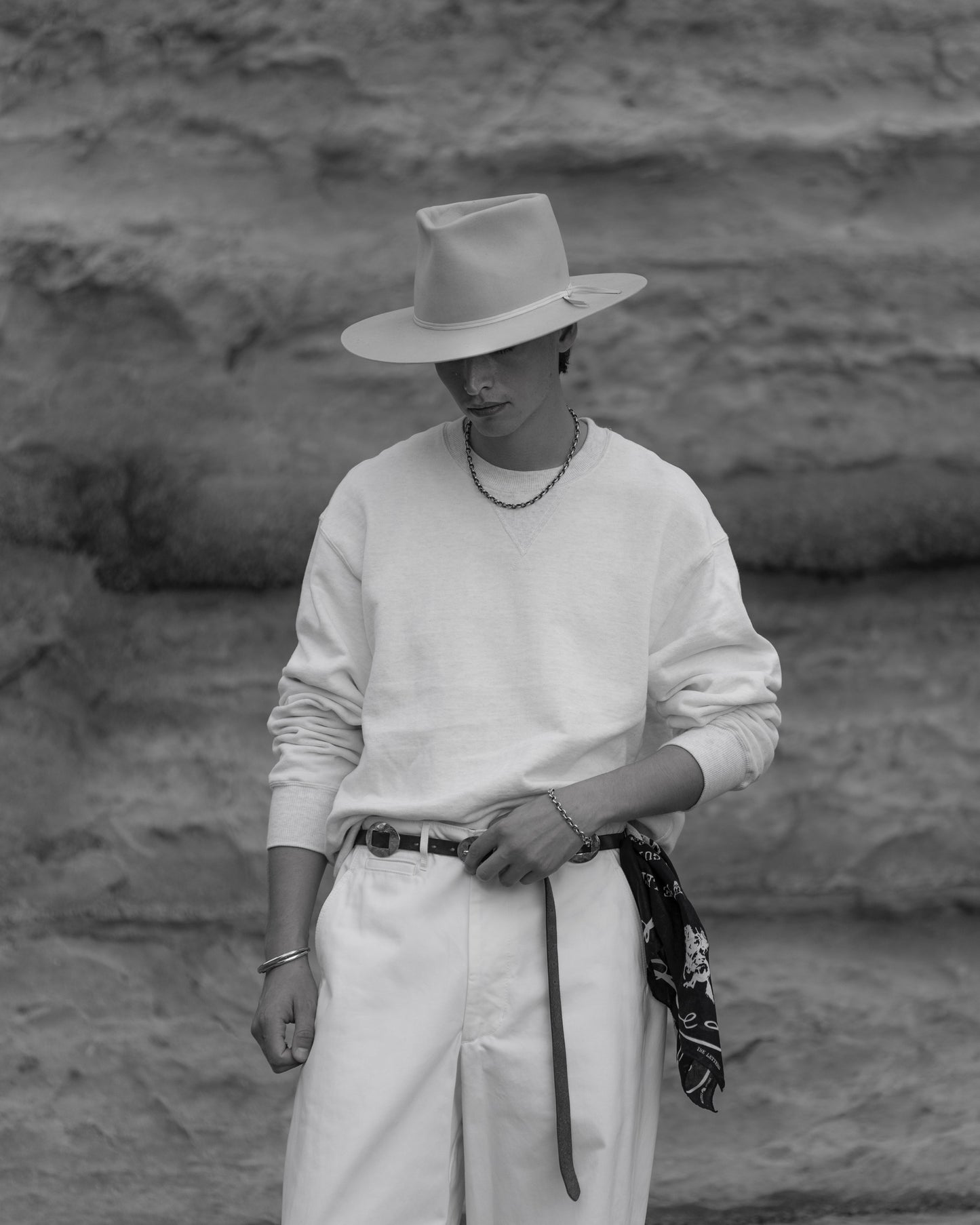 CREW NECK SWEATSHIRT -LOOPWHEEL FLEECE COTTON-