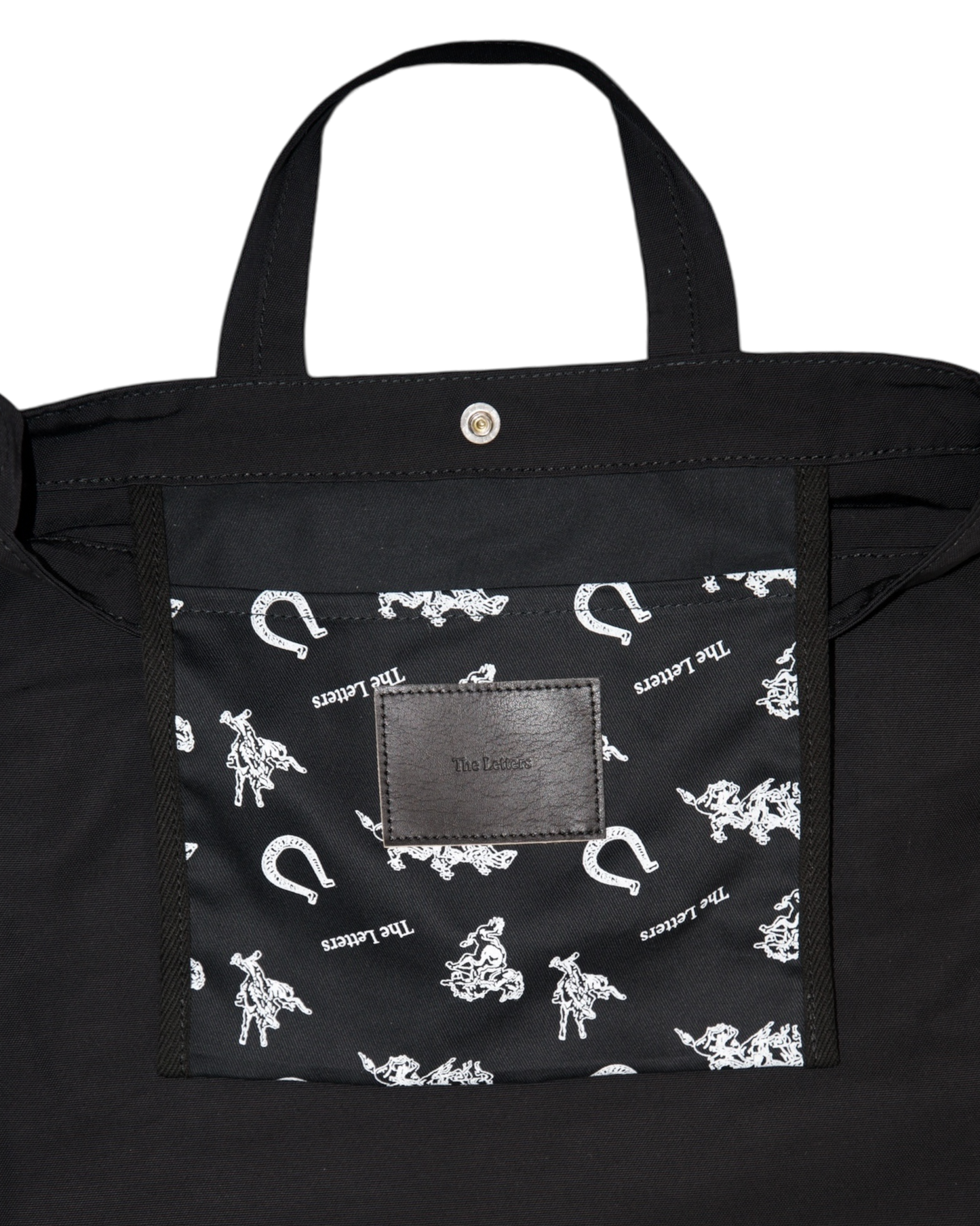 STRAP TOTE BAG -NYLON COTTON PIN OX-