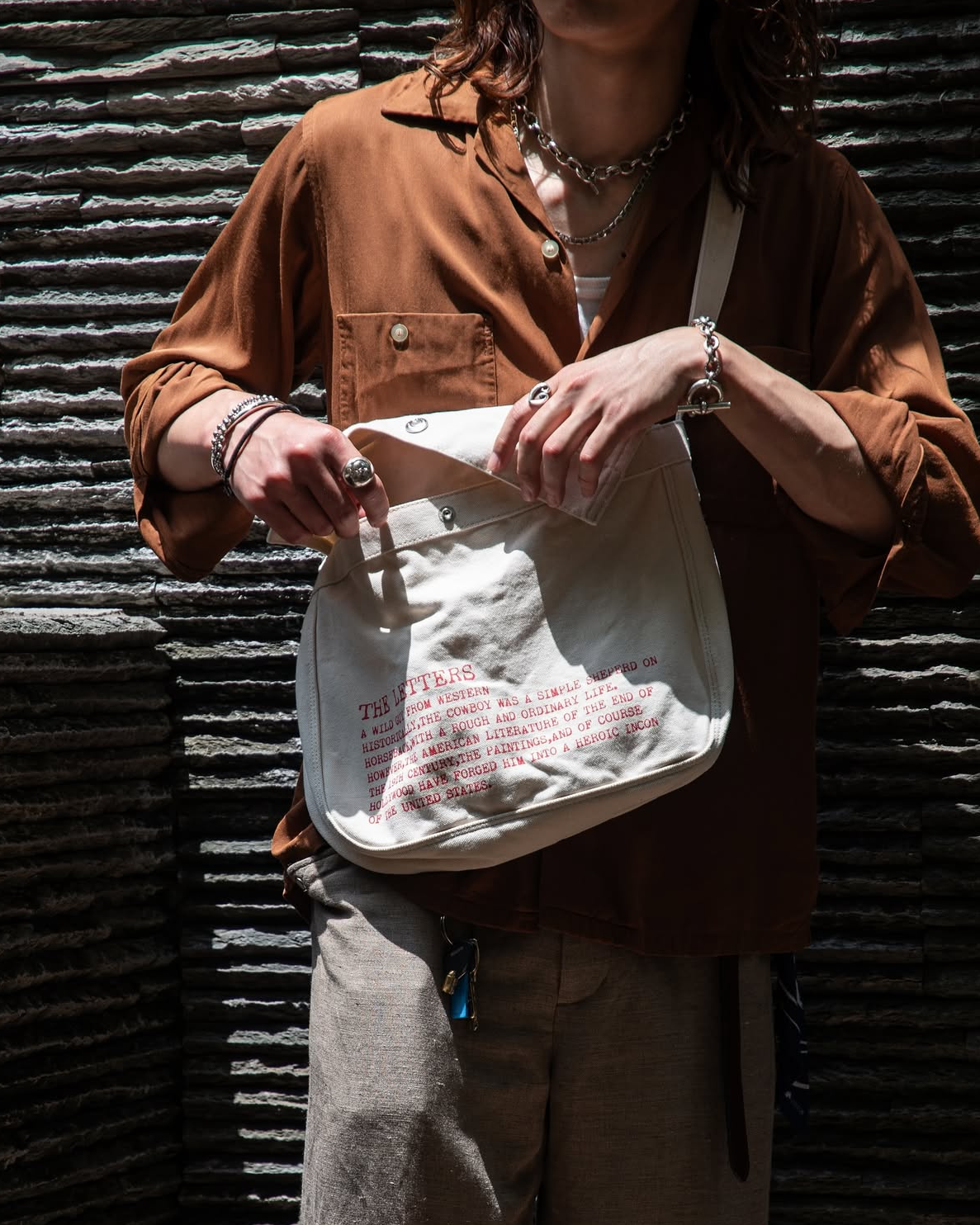 SMALL MESSENGER BAG -CANVAS COTTON-