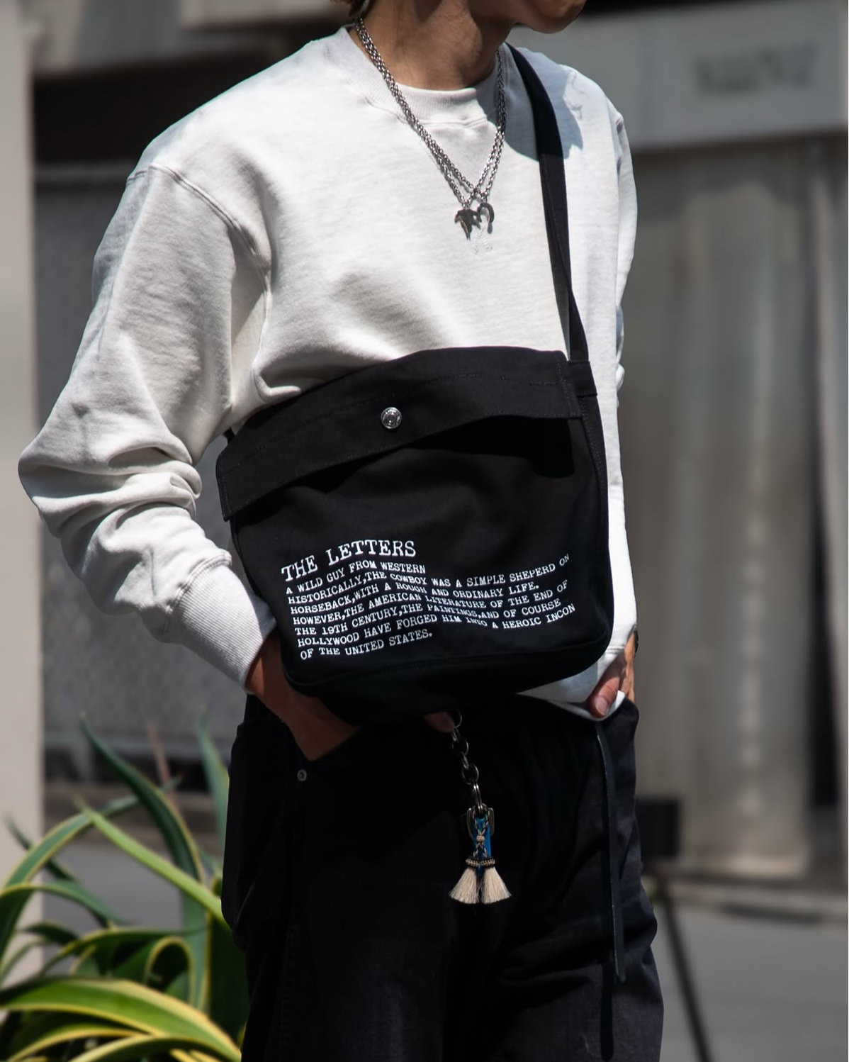 SMALL MESSENGER BAG -CANVAS COTTON-