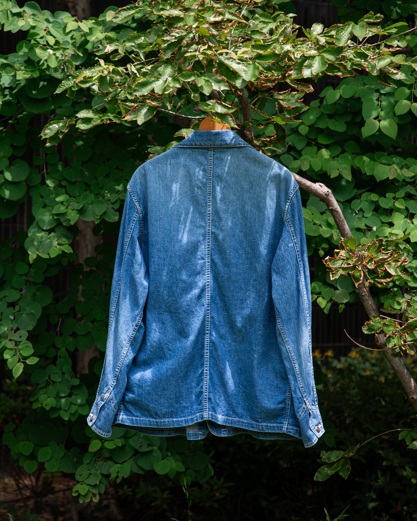 WORKERS JACKET -USED WASHED DENIM-