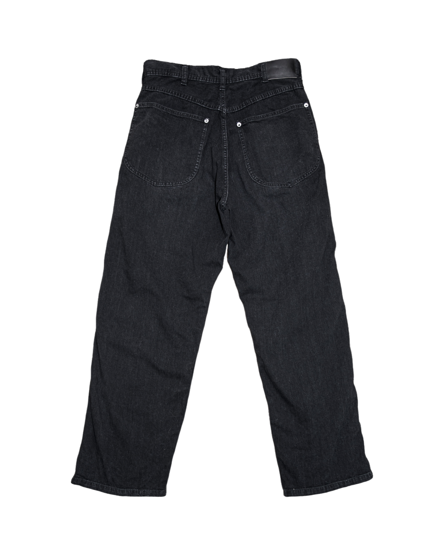 WORKERS WIDE PANTS -USED WASHED DENIM-