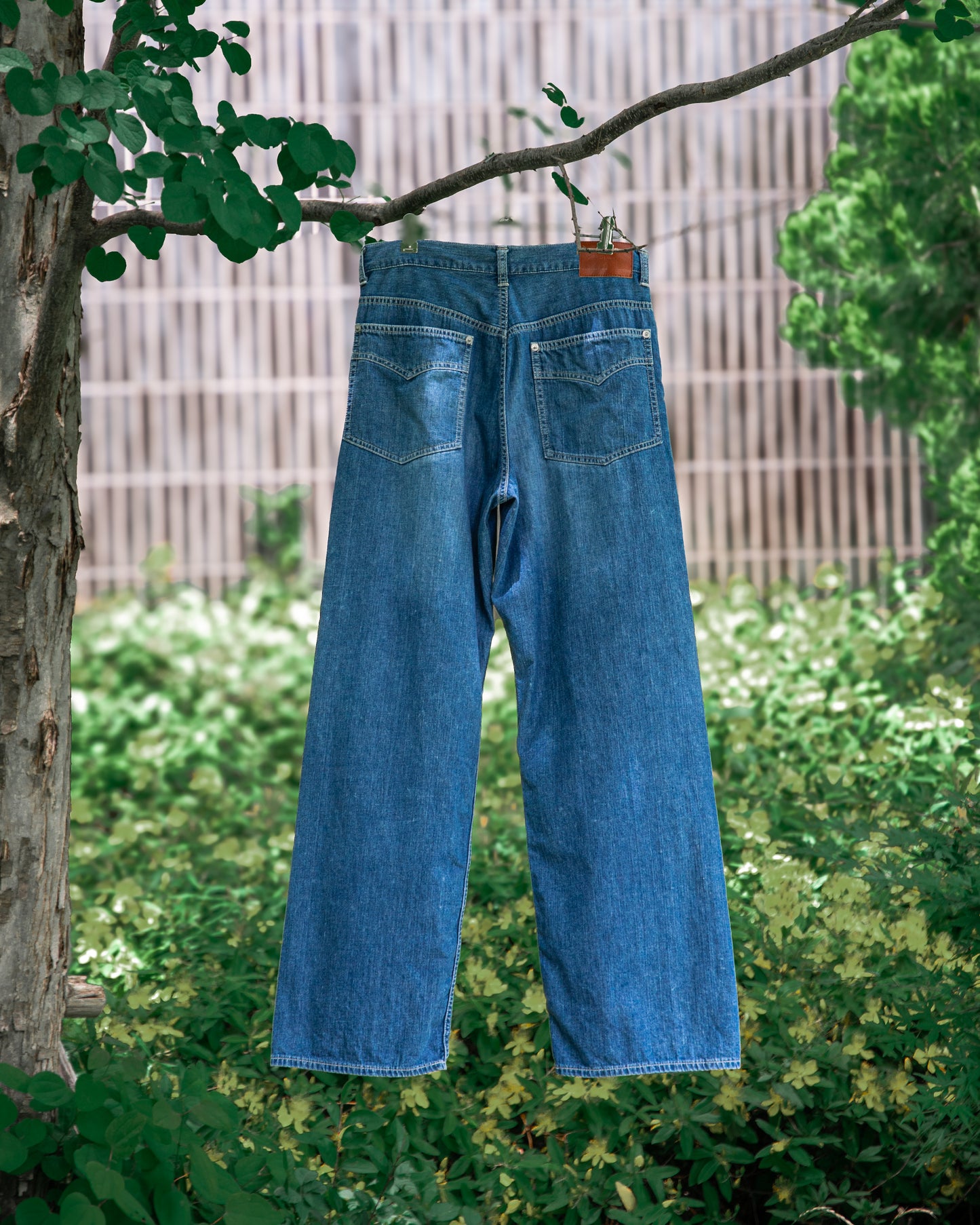 5 POCKET PANTS -USED WASHED DENIM-
