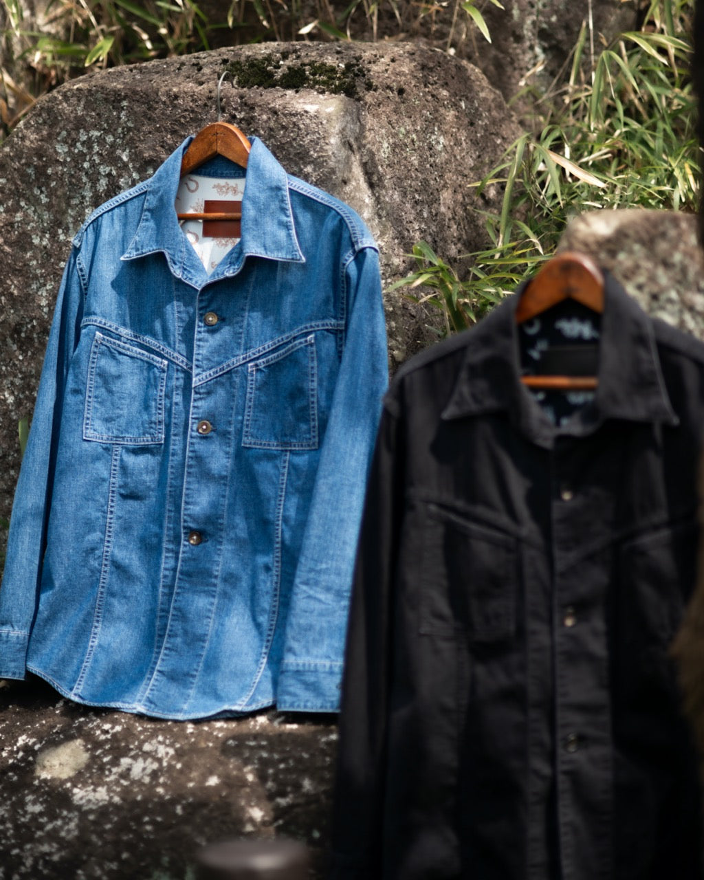 WEST COAST SHIRT -USED WASHED DENIM-
