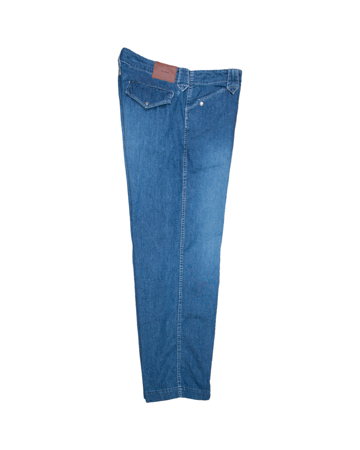 WESTERN RANCH TROUSERS -USED WASHED DENIM-