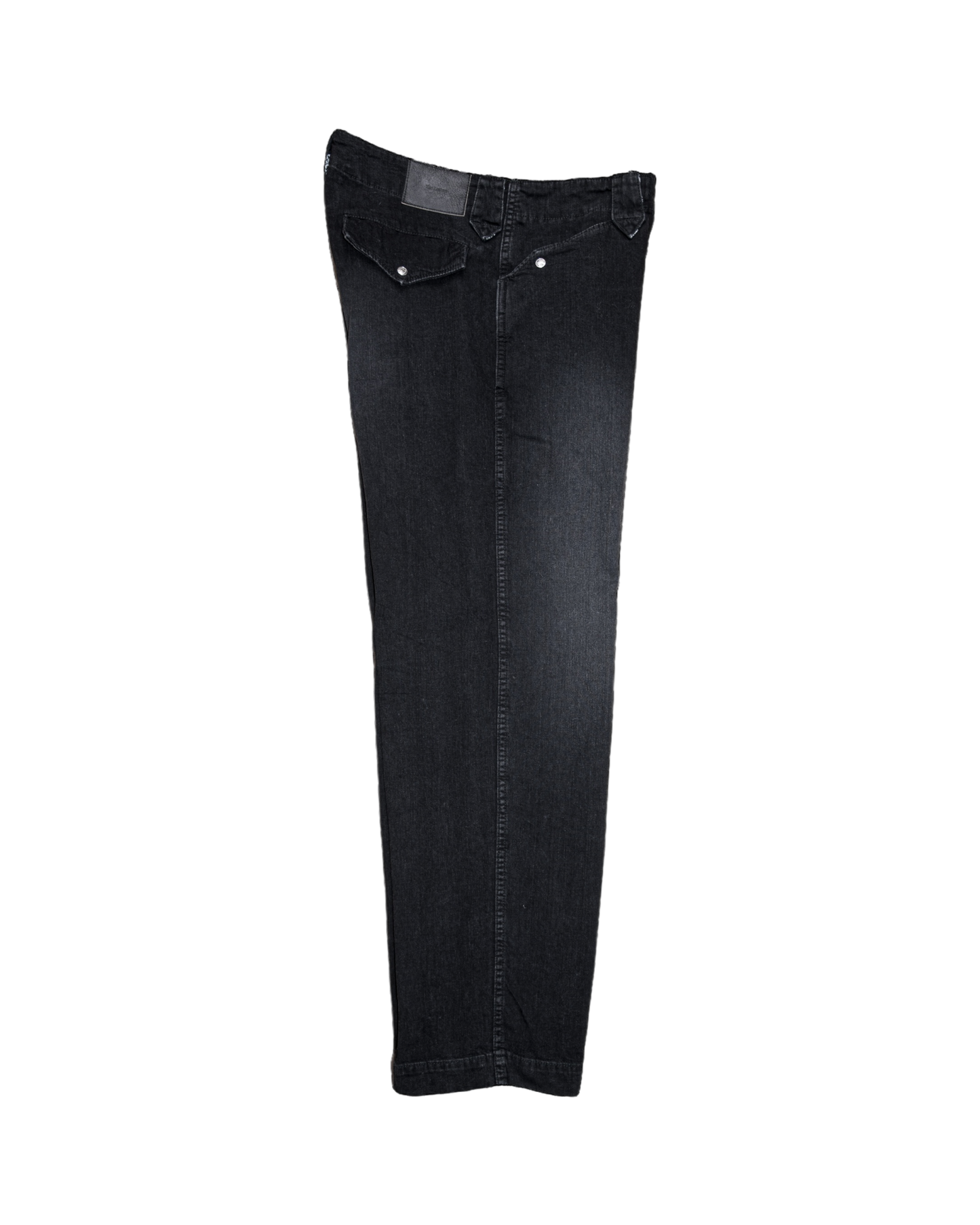 WESTERN RANCH TROUSERS -USED WASHED DENIM-