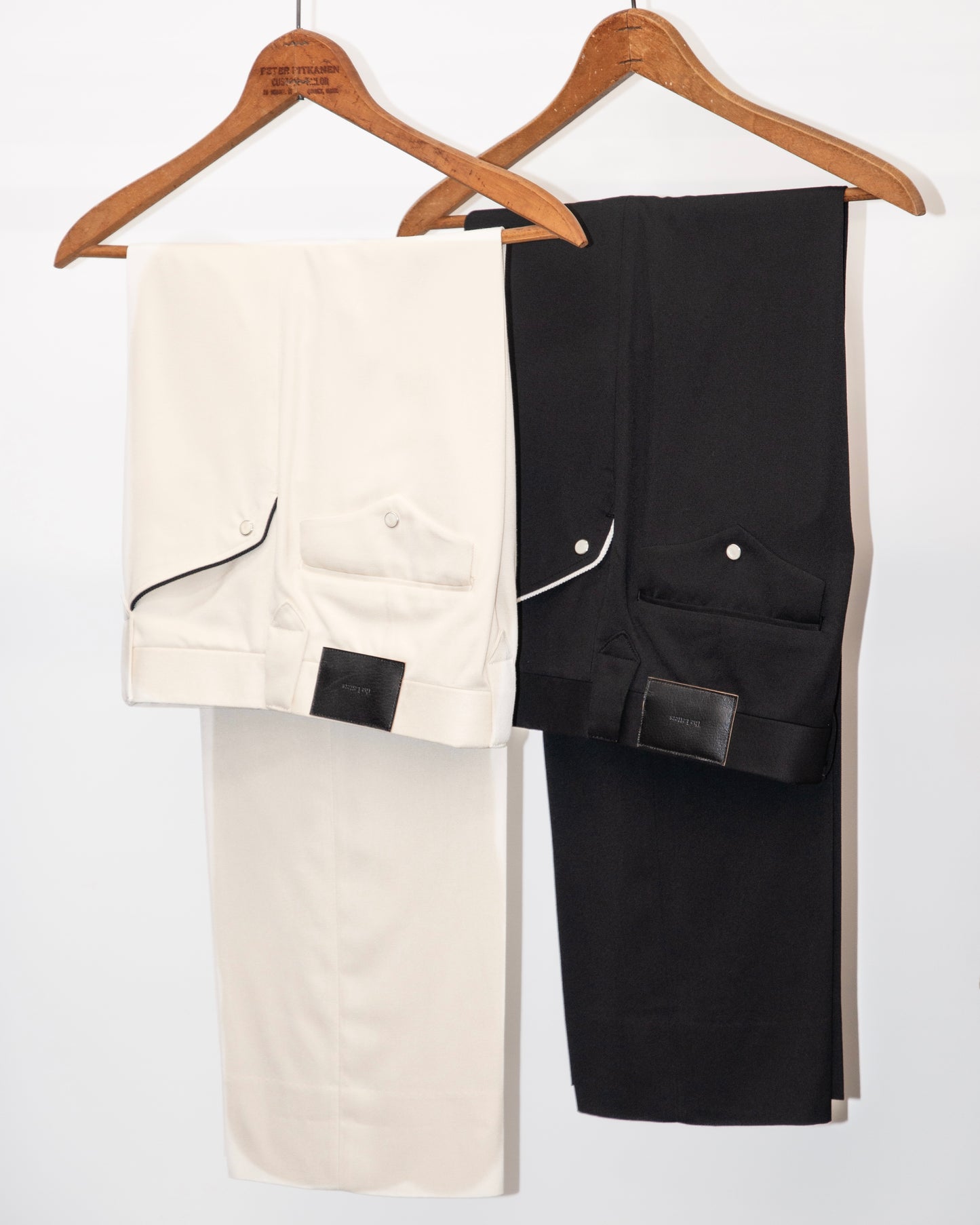 WESTERN PIPING STRAIGHT TROUSERS -RAYON GABARDINE-