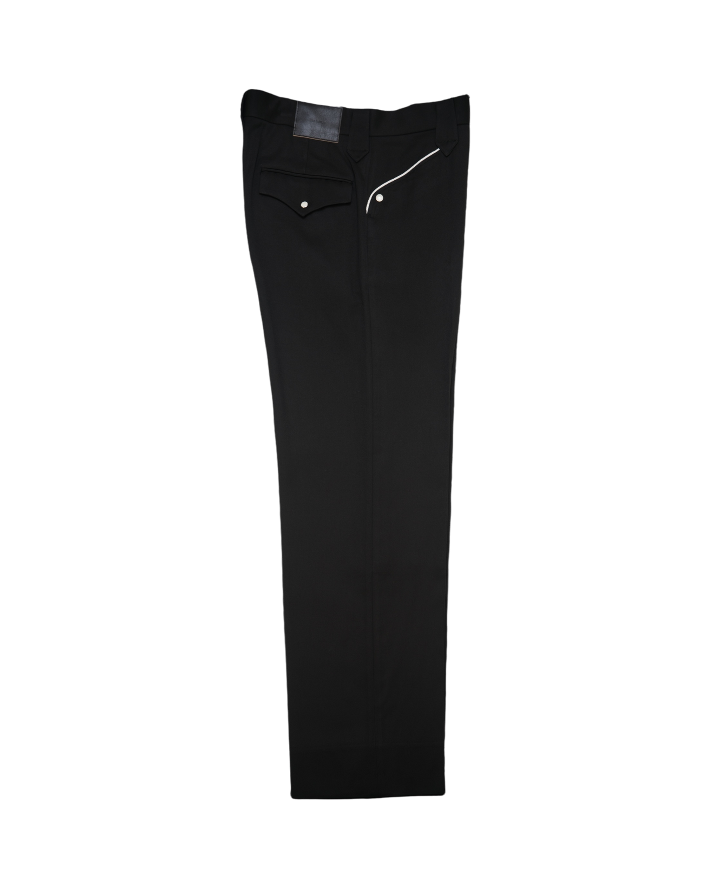 WESTERN PIPING STRAIGHT TROUSERS -RAYON GABARDINE-