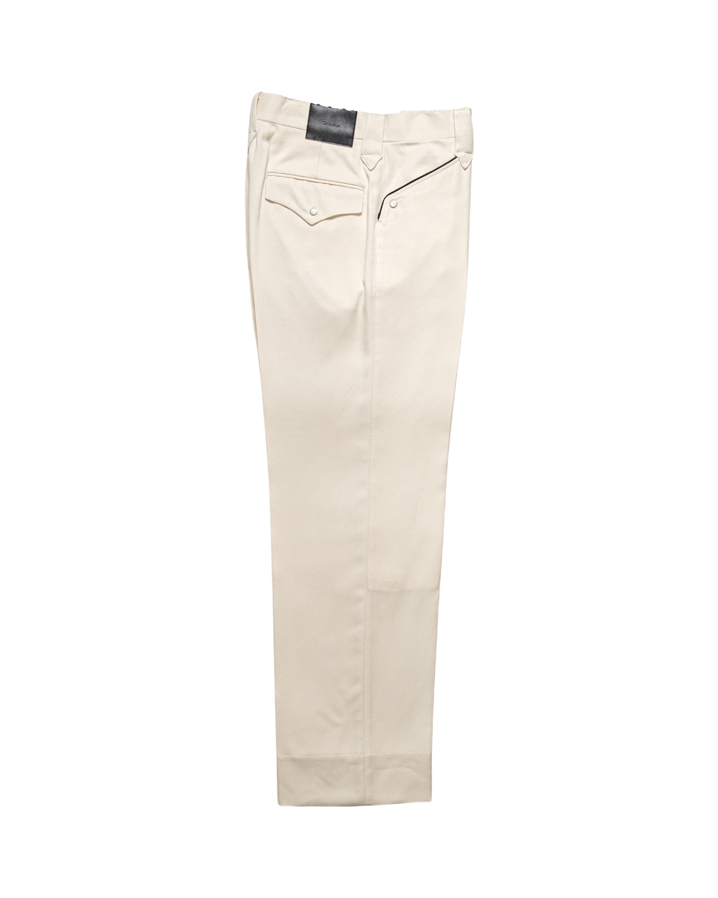 WESTERN PIPING STRAIGHT TROUSERS -RAYON GABARDINE-