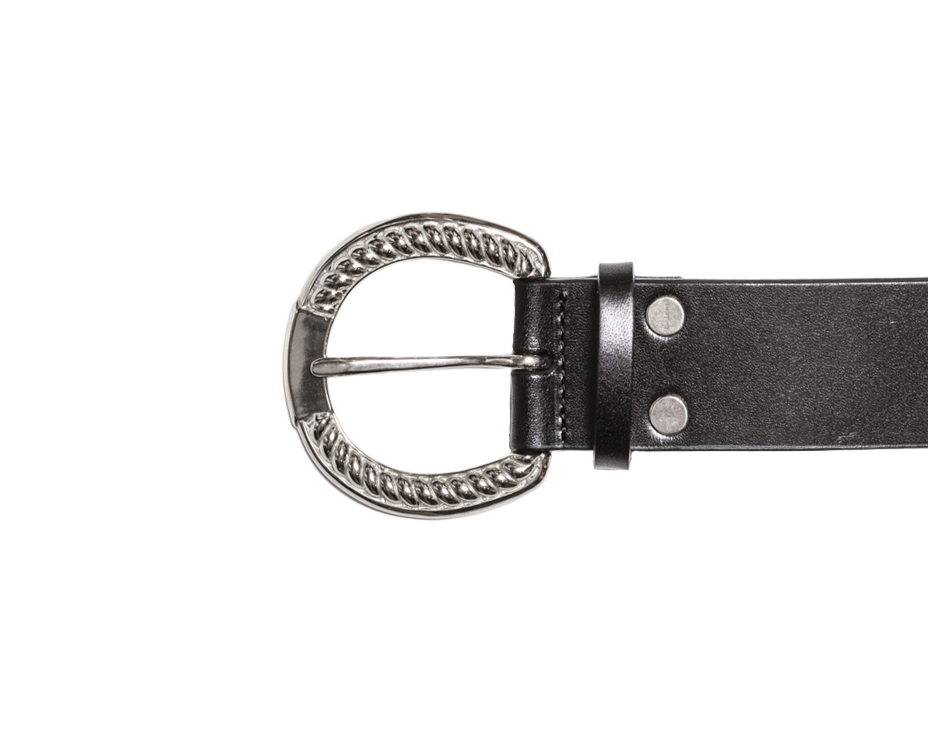 HORSESHOE BELT -COW HIDE-