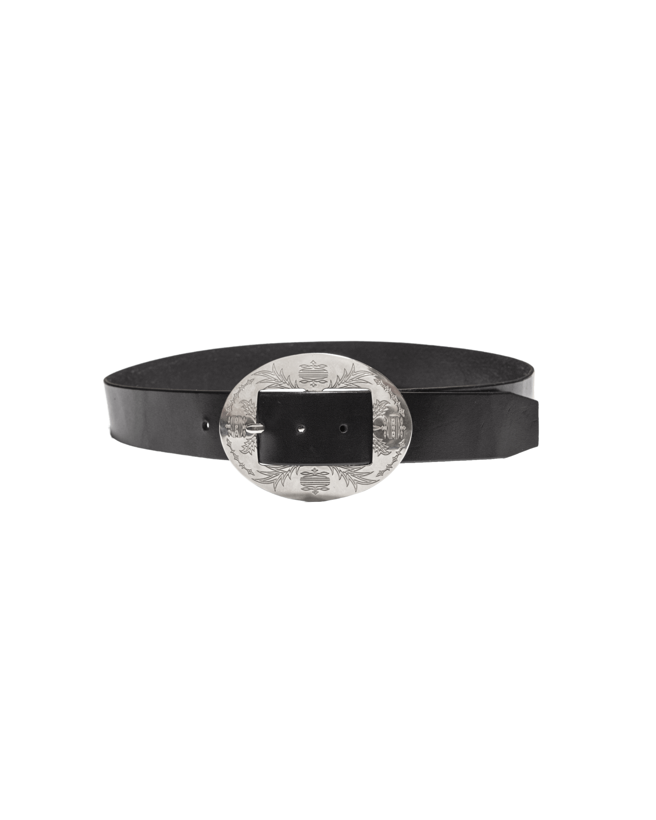 WESTERN OVAL BELT COW HIDE The Letters