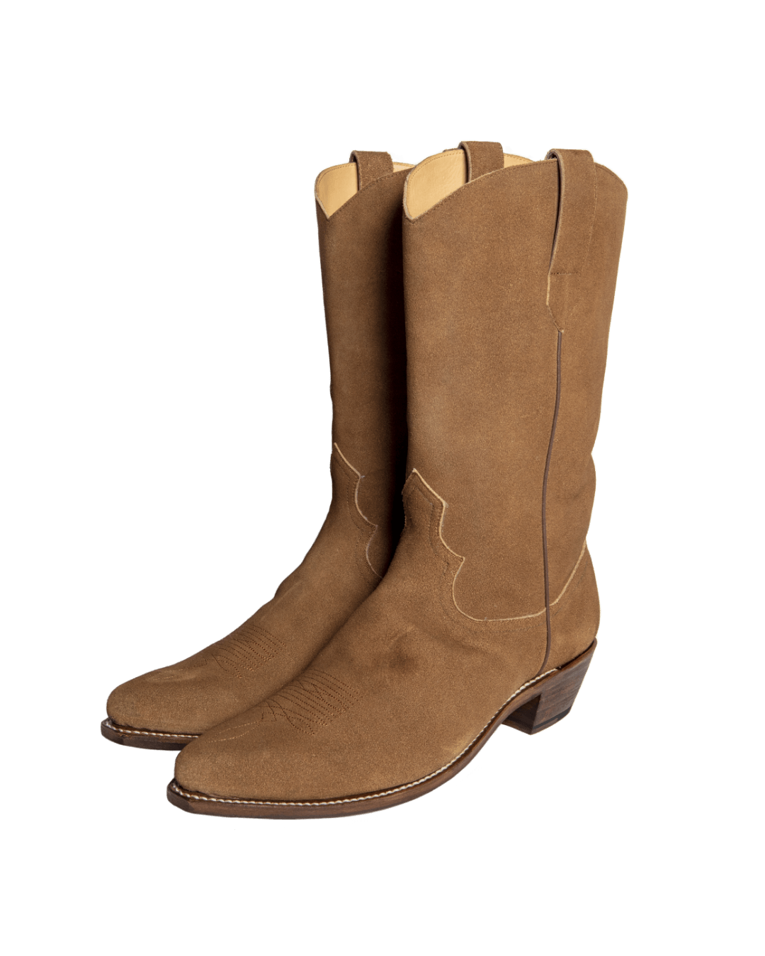 WESTERN LONG BOOTS -COW SUEDE-