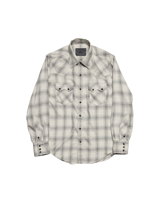 WESTERN SHIRT -RAYON OMBRE CHECK-