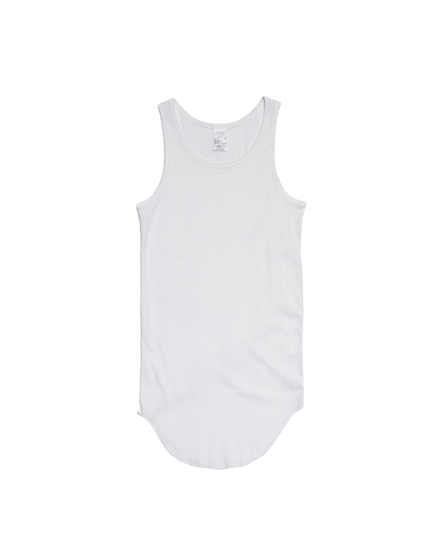 ROUND RIB TANK TOP -RANDOM TELECO COTTON-
