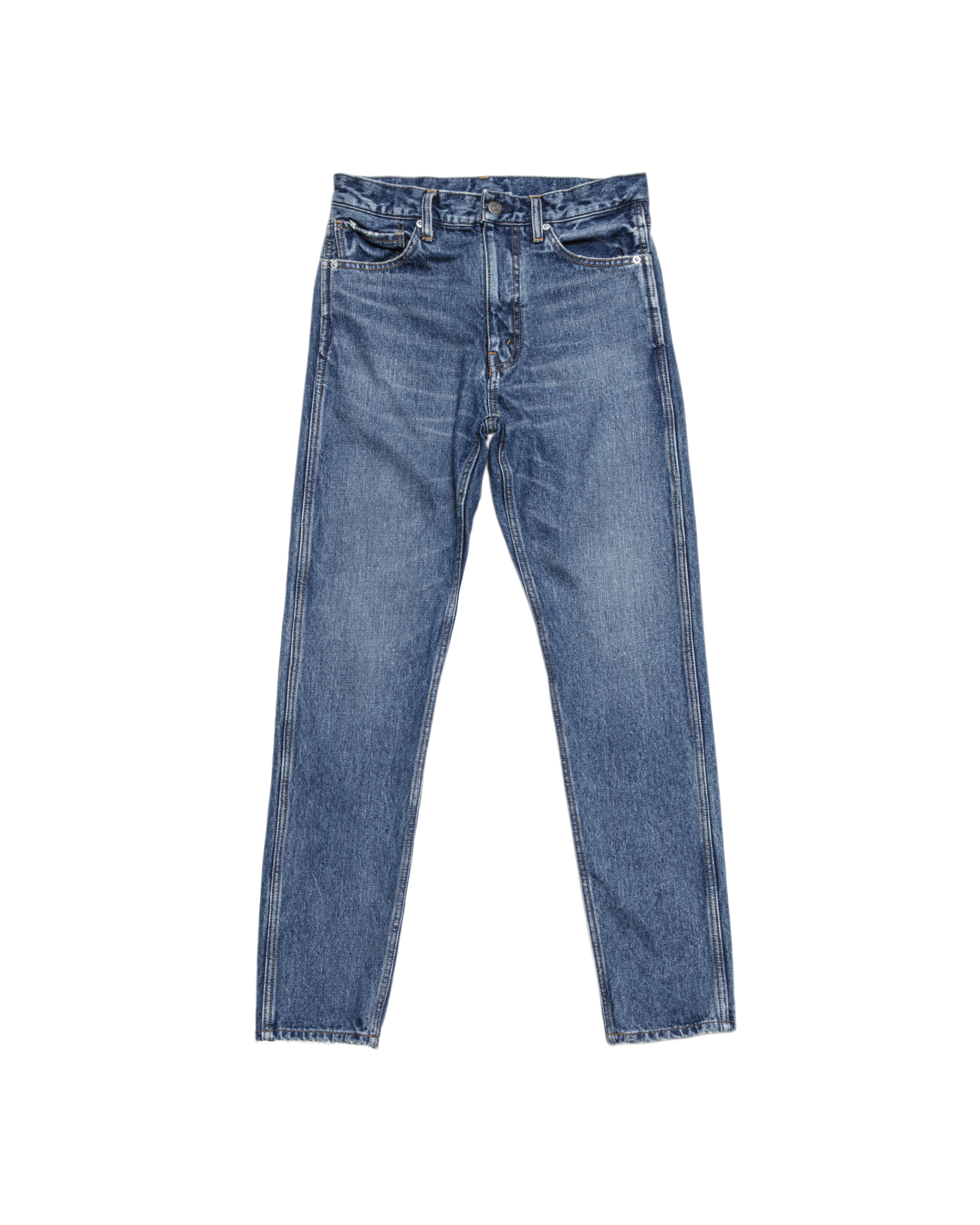 CLASSIC 5 POCKET TAPERED PANTS -USED WASHED DENIM ...