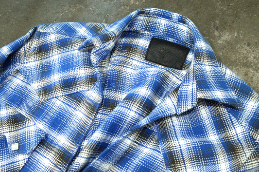 WESTERN CUTTING SHIRT -OMBRE CHECK SOFT HEAVY FLANNEL-