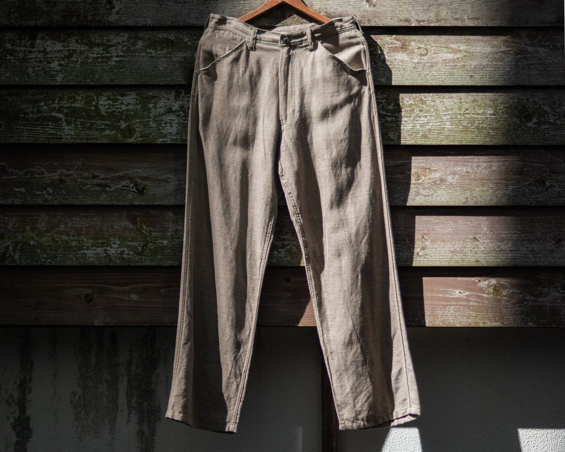 WORKERS PANTS -RAYON RAMIE GABARDINE-