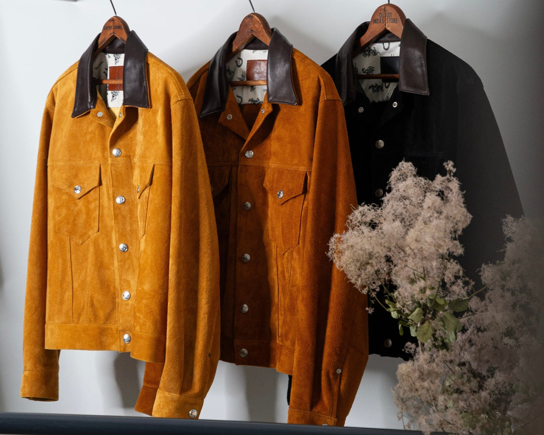 TRUCKER  JACKET -HORSE SUEDE-