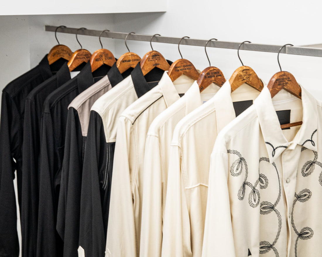 RAYON GABARDINE JACKET ＆ SHIRT