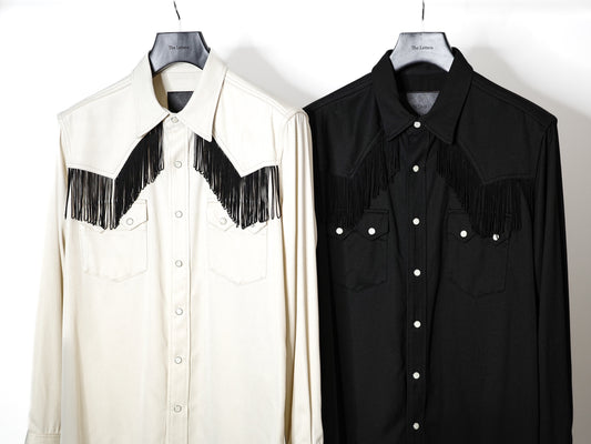 FRINGE WESTERN  SHIRT -RAYON GABARDINE-