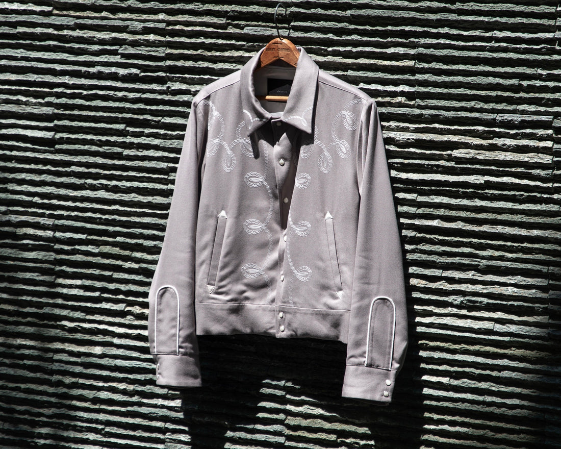 BOLERO EMBROIDERY JACKET -RAYON GABARDINE-