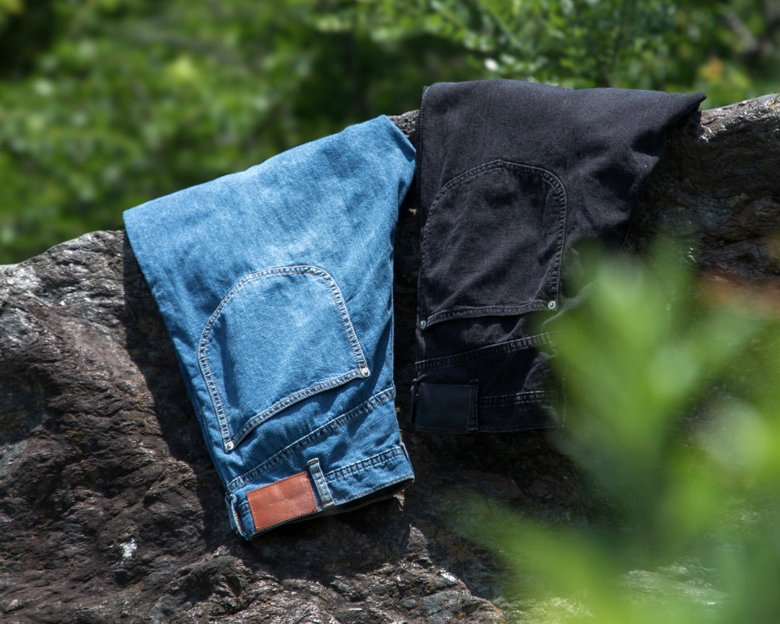 WORKERS WIDE PANTS -USED WASHED DENIM-