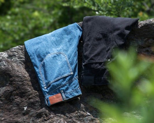 WORKERS WIDE PANTS -USED WASHED DENIM-