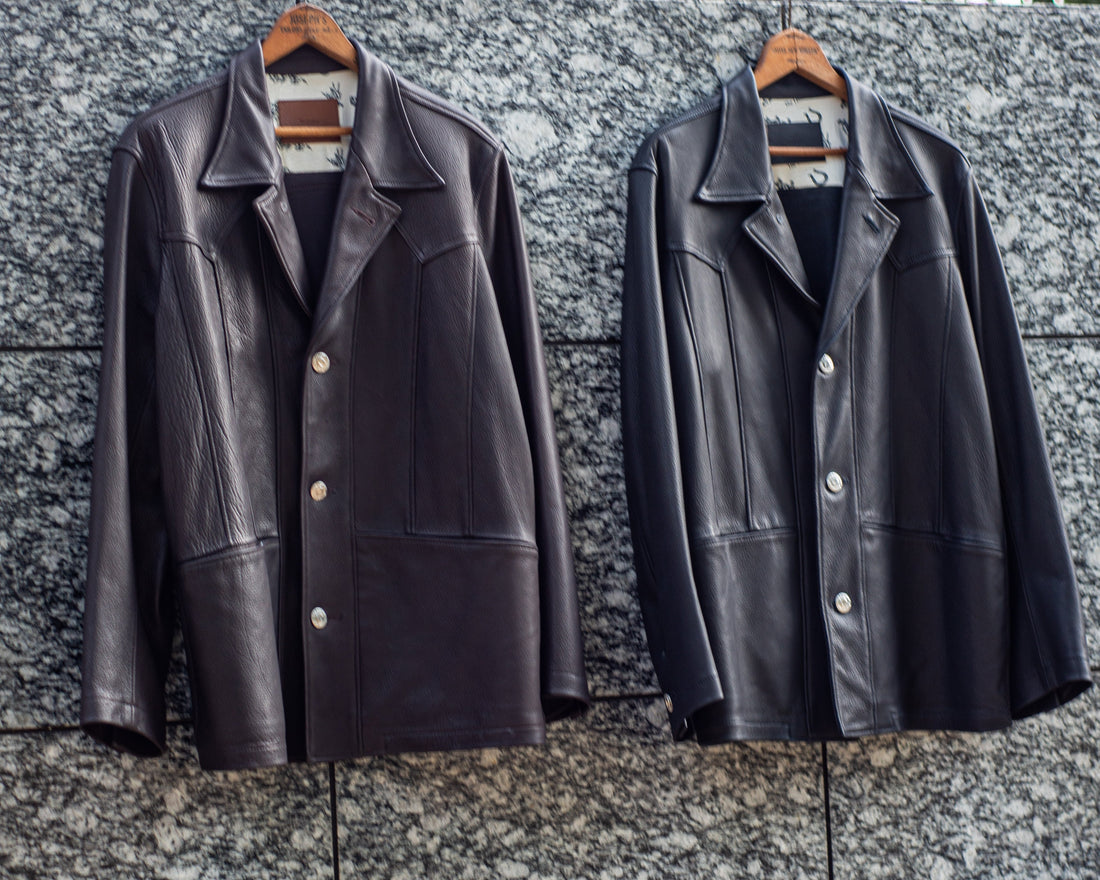 COW BOY CONCHO JACKET -GOAT SKIN-