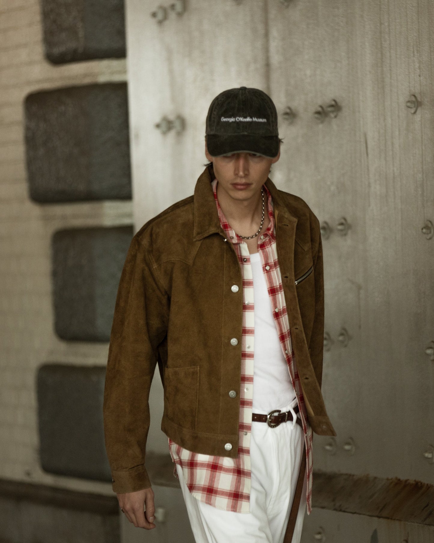 COW BOY TRUCKER JACKET -HORSE SUEDE-