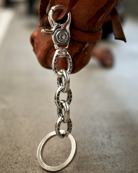 HORSESHOE CLIP CHAIN KEY RING