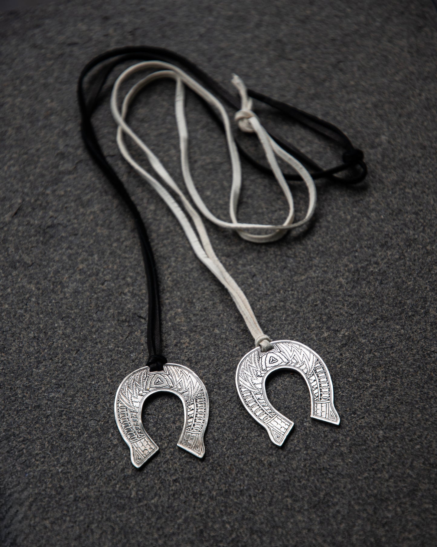 HORSESHOE EMBROIDERY PENDANT