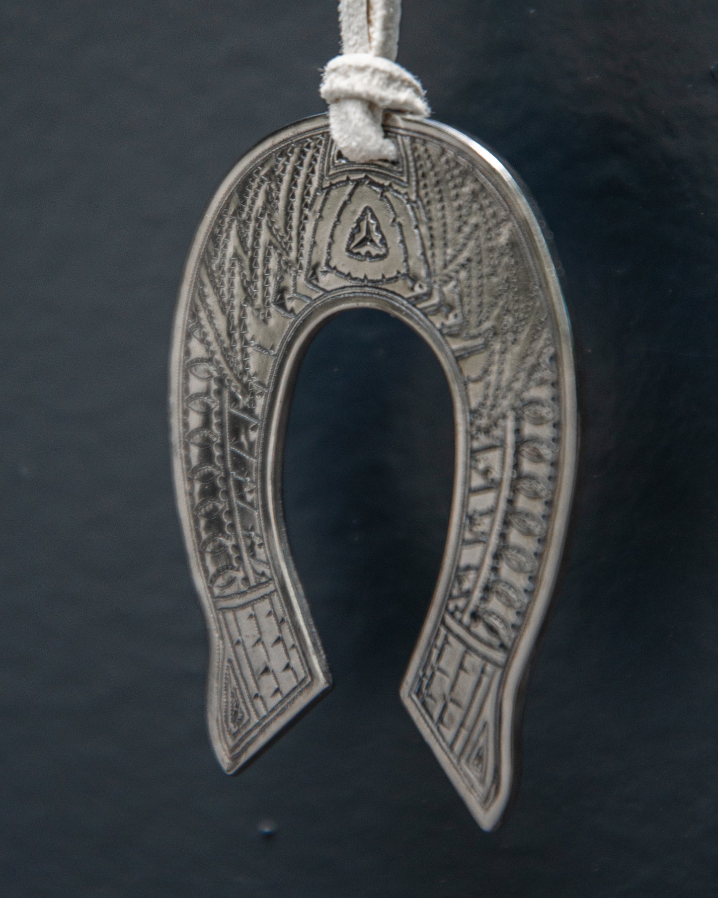 HORSESHOE EMBROIDERY PENDANT