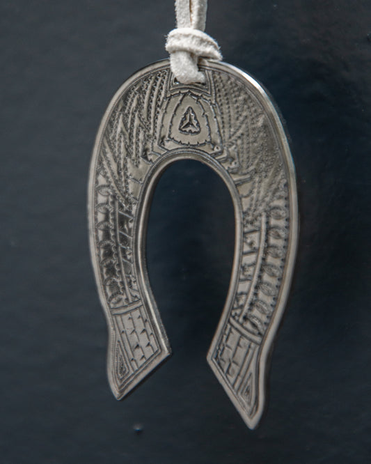 HORSESHOE EMBROIDERY PENDANT