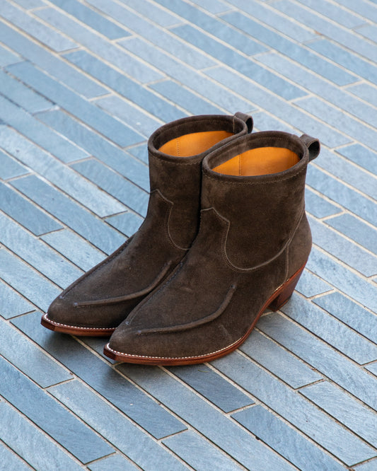 WESTERN MOCCASIN BOOTS -KUDU SUEDE-