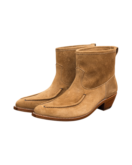 WESTERN MOCCASIN BOOTS -KUDU SUEDE-