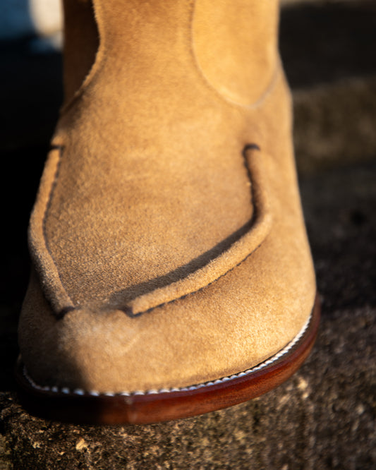WESTERN MOCCASIN BOOTS -KUDU SUEDE-