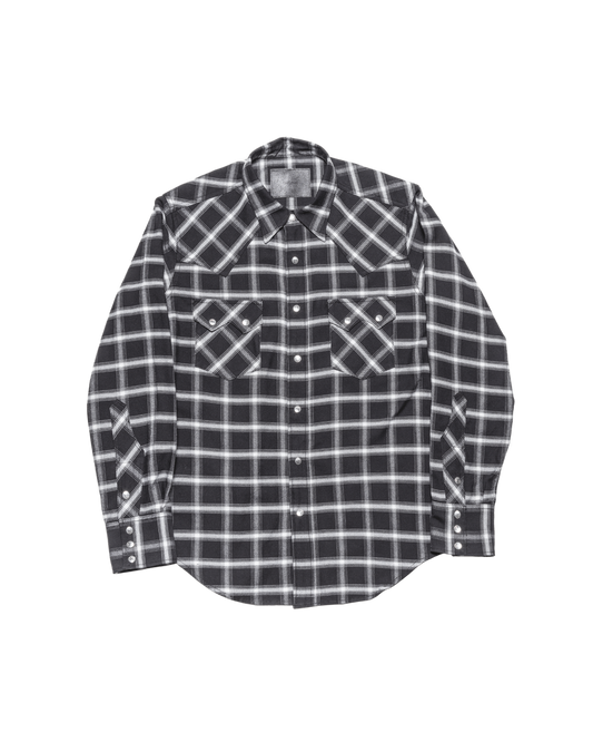 WESTERN SHIRT -COTTON OMBRE CHECK- ※50%OFF