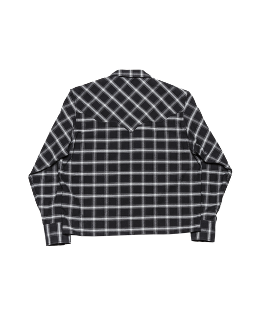 WESTERN CUTTING SHORT SHIRT -COTTON OMBRE CHECK- ※50%OFF