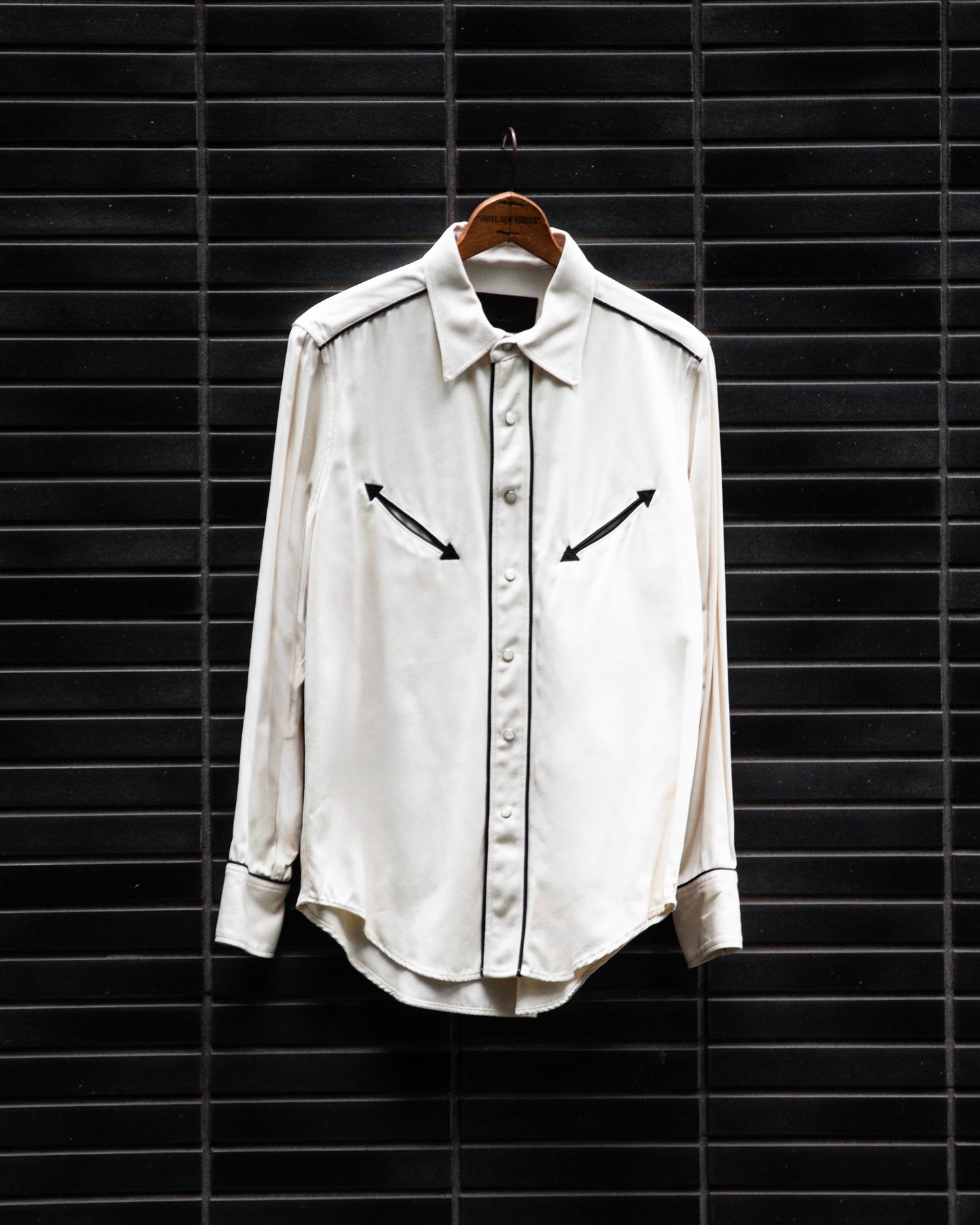 SMILE POCKET SHIRT -RAYON GABARDINE-