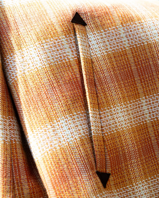 WESTERN ZIP JACKET -OMBRE CHECK COTTON-