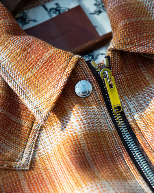 WESTERN ZIP JACKET -OMBRE CHECK COTTON-