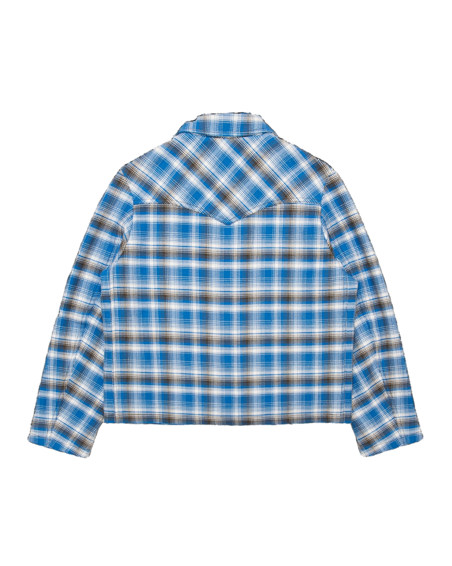 WESTERN ZIP JACKET -OMBRE CHECK COTTON-