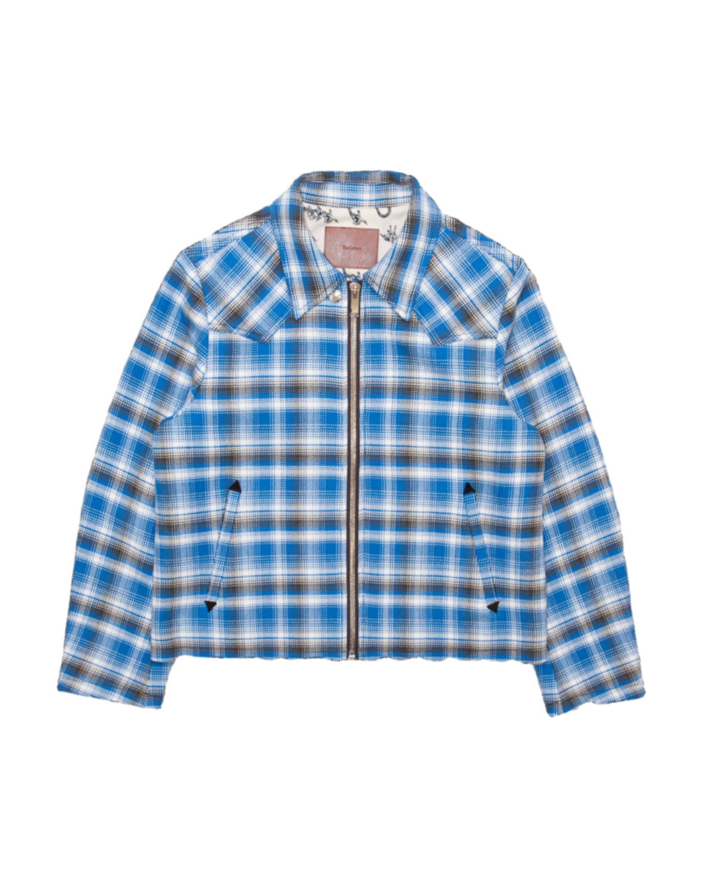 WESTERN ZIP JACKET -OMBRE CHECK COTTON-