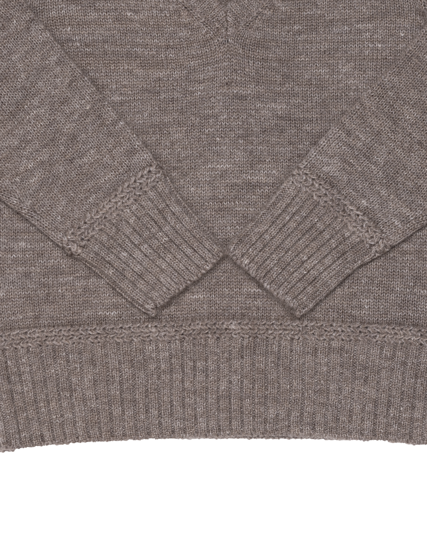 5G V NECK KNIT -SHETLAND WOOL LINEN AND MOHAIR MIX-