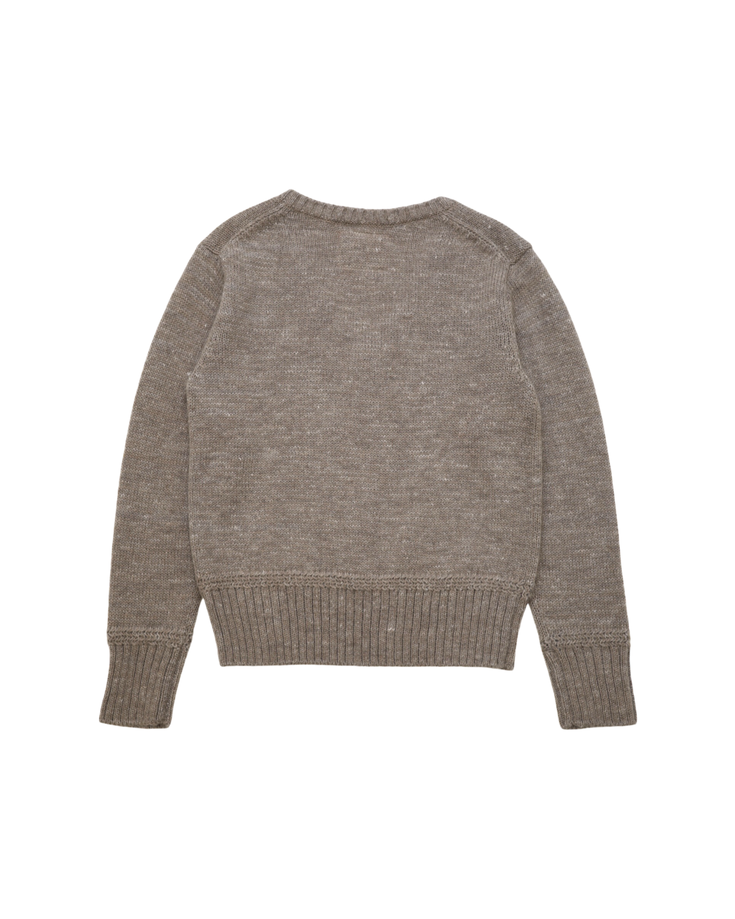 5G V NECK KNIT -SHETLAND WOOL LINEN AND MOHAIR MIX-