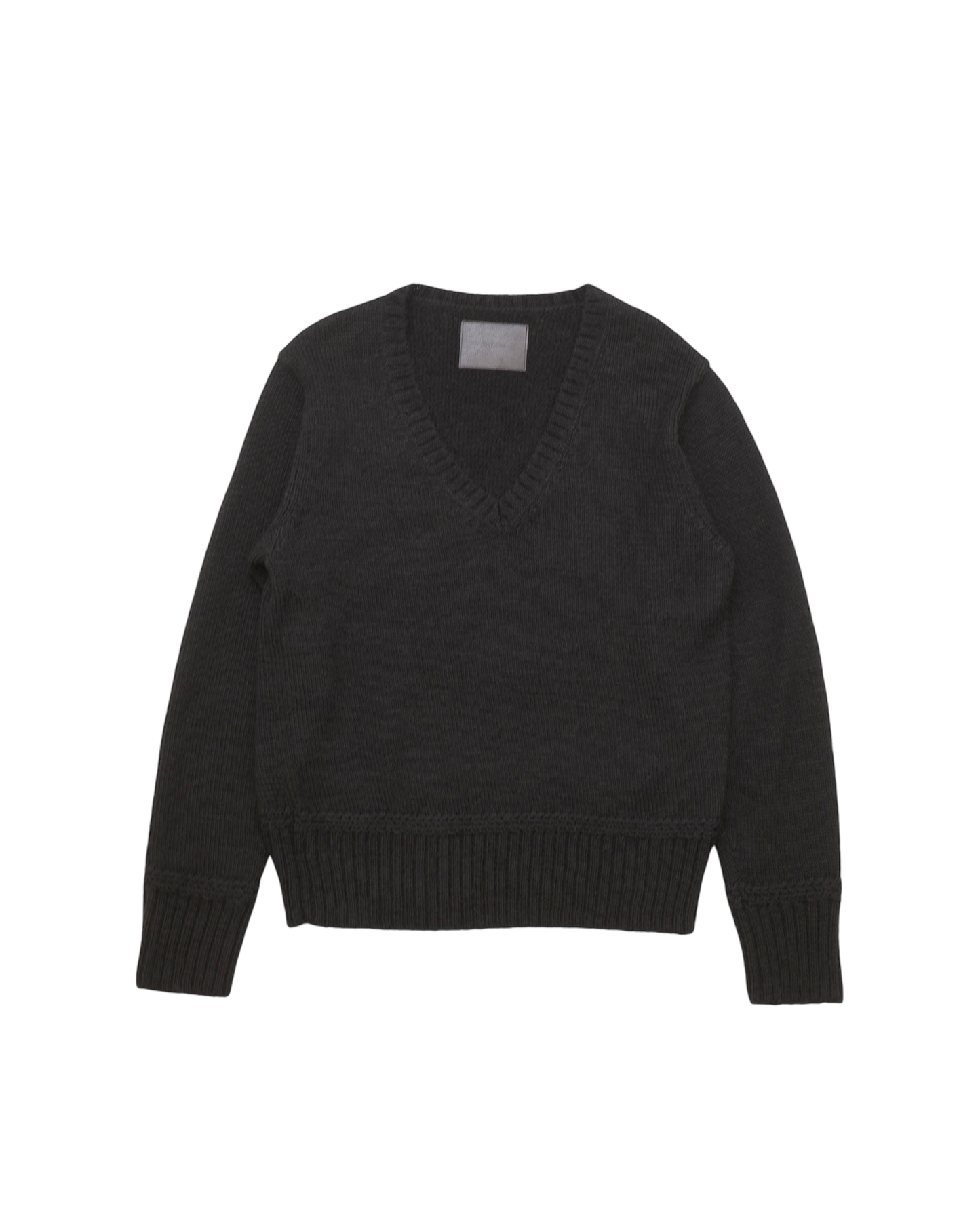 5G V NECK KNIT -SHETLAND WOOL LINEN AND MOHAIR MIX-