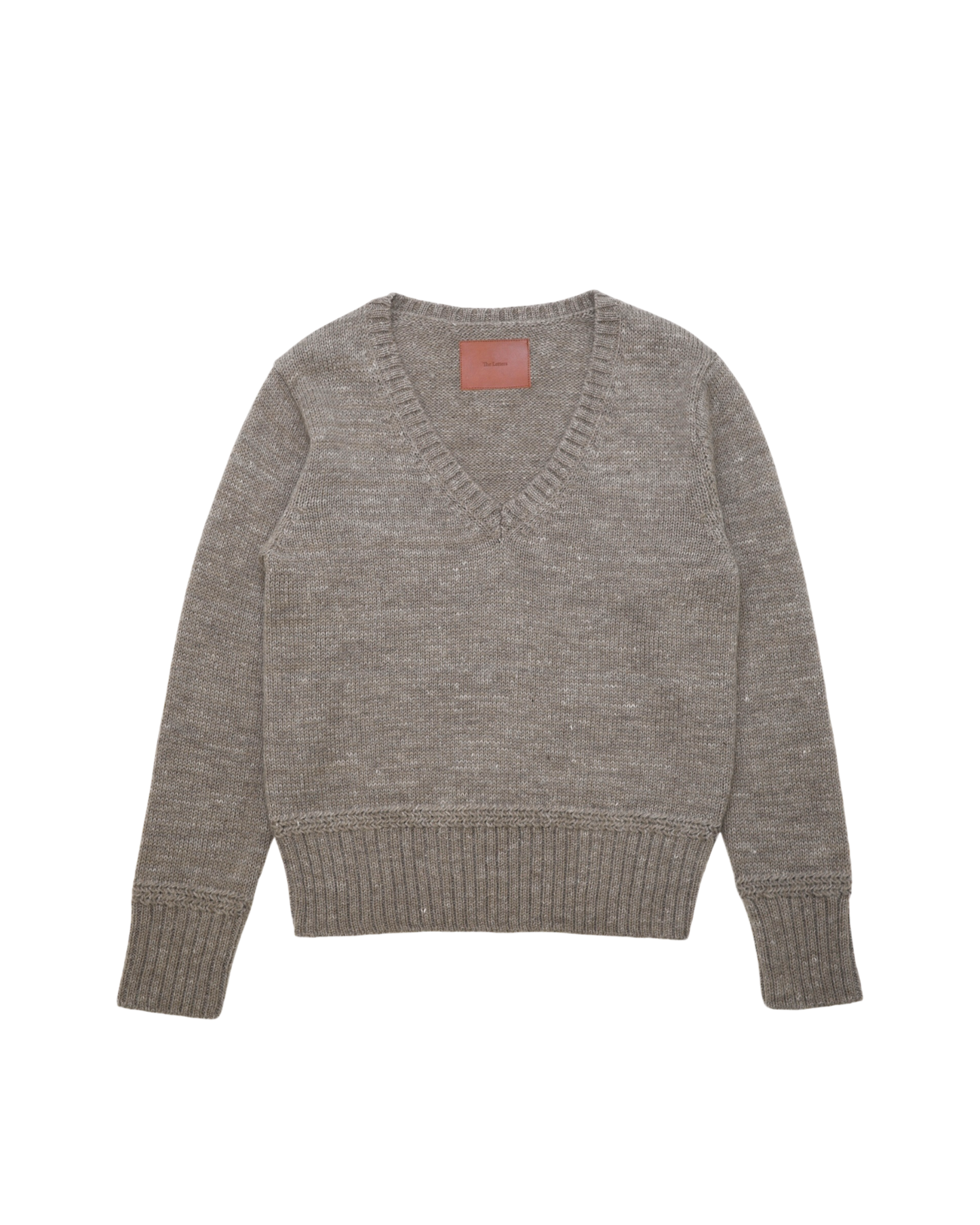 5G V NECK KNIT -SHETLAND WOOL LINEN AND MOHAIR MIX-