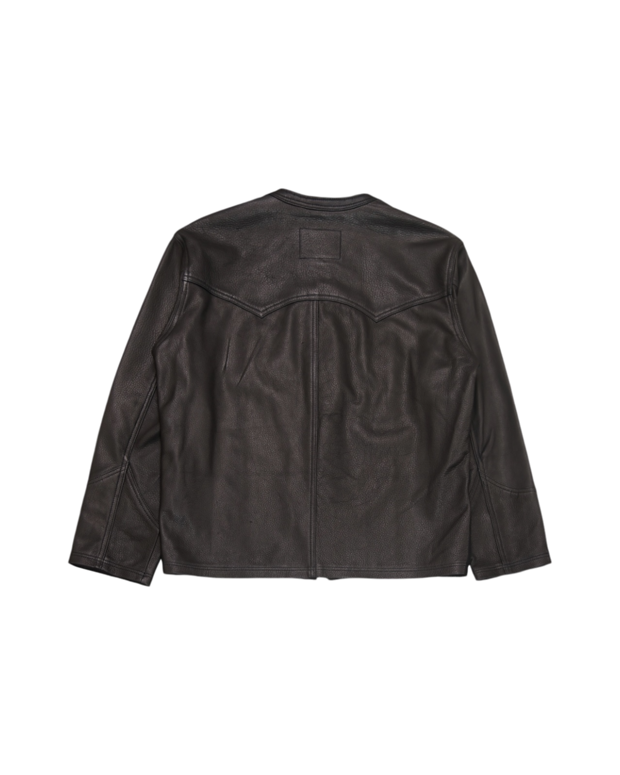 COW BOY COLLARLESS JACKET  -GOAT SKIN-